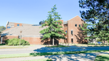 Welcoming new faculty to the Donald P. Corbett Business Building at UMaine