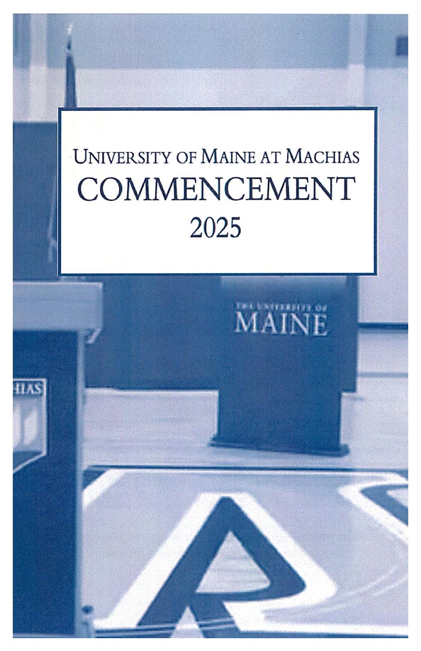 A screenshot of the UMaine Machias commencement program