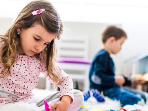 picture of kids crafting