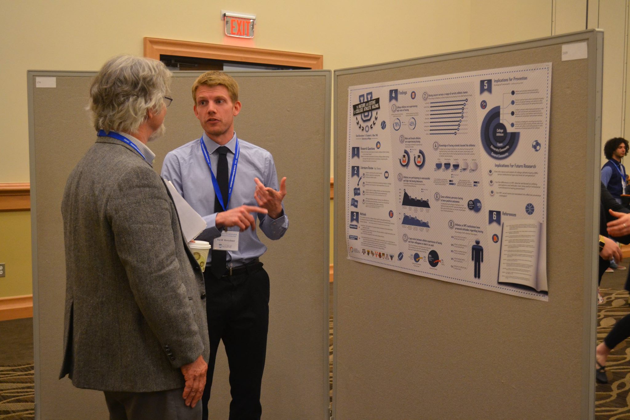 poster presentation at a conference