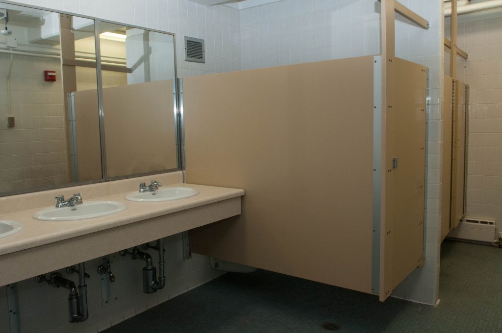 Somerset Hall bathroom stalls