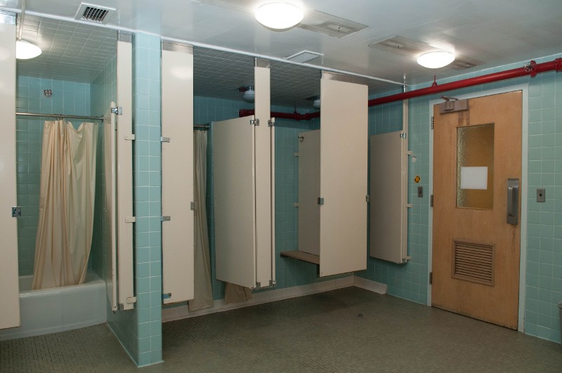 York Hall shower stalls