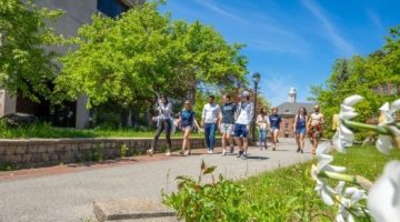 Umaine summer students walking