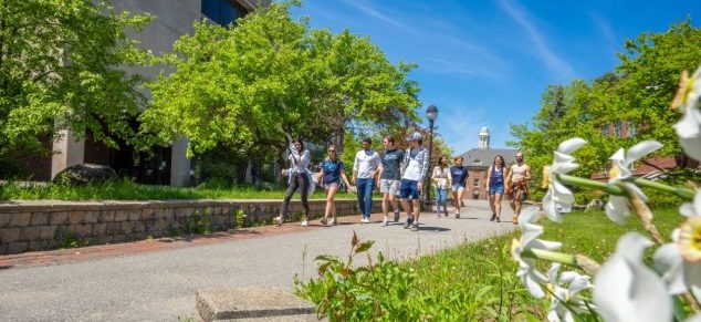 Umaine summer students walking