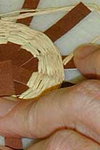 Image of finishing weave described in text.