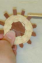 Image of using scissors to create points as described in text.