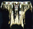 Cheyenne buckskin shirt with scalp locks