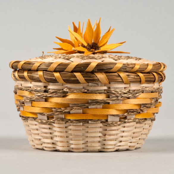 basket with flowers