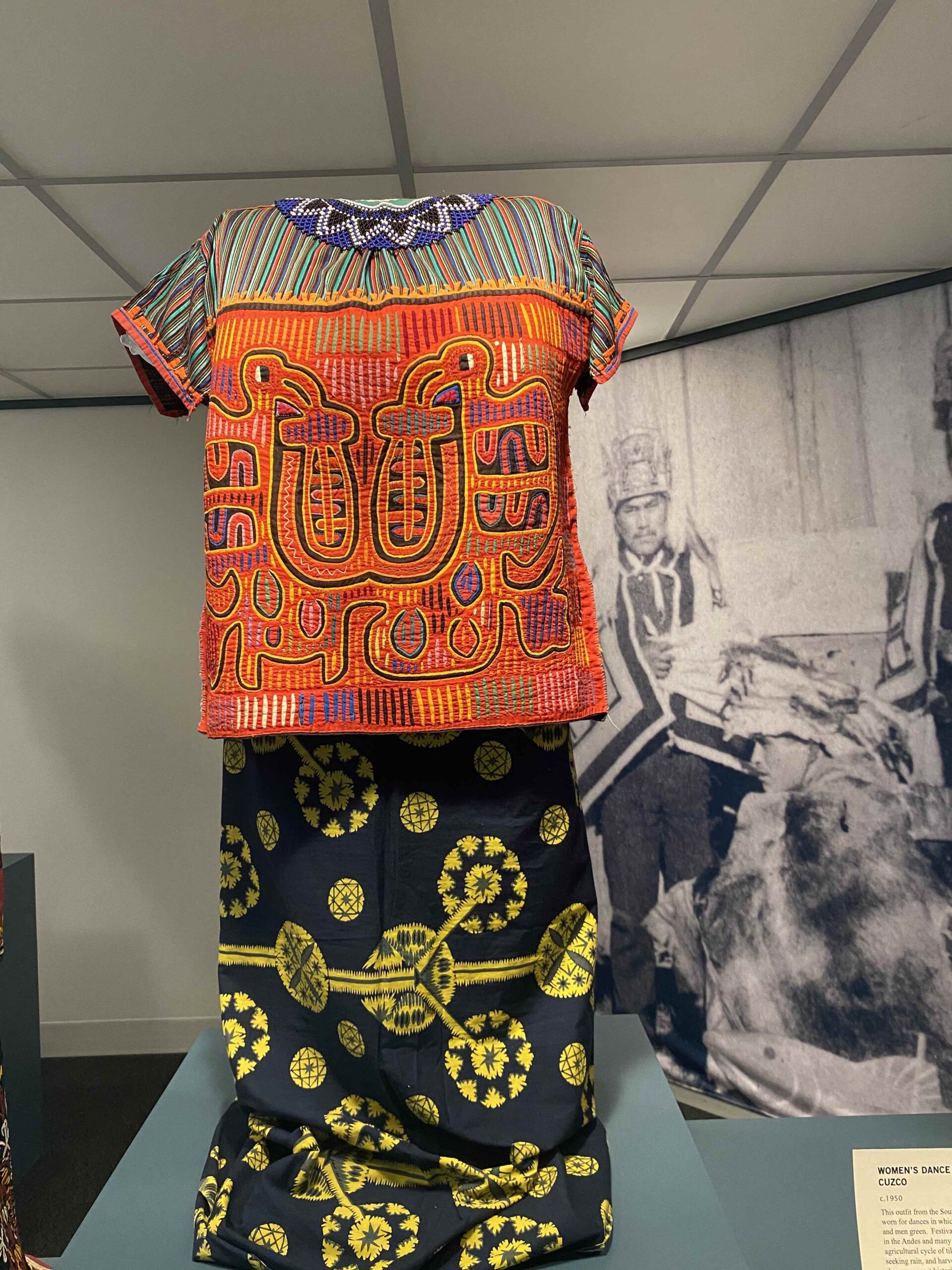 Image from Hudson Museum Clothing and Adornment exhibit