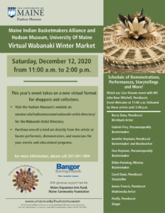Wabanaki Virtual Winter Market flyer