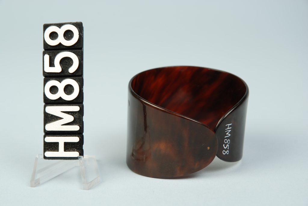 Image of a tortoiseshell cuff bracelet.