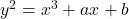 y^2=x^3+ax+b