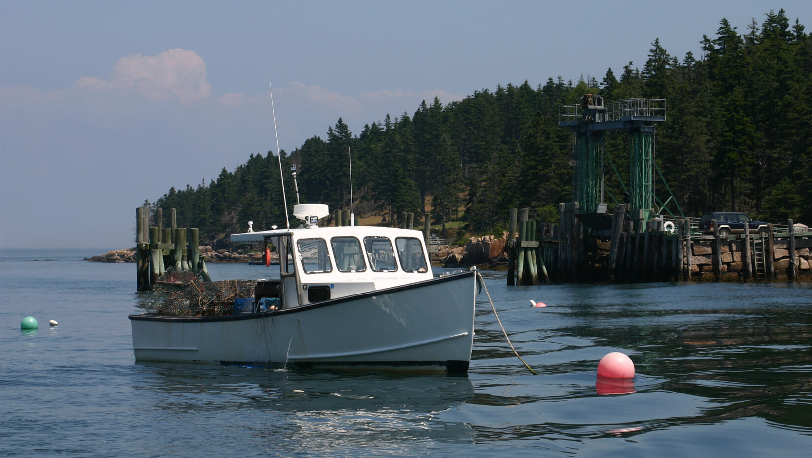A lobster boat in the Gulf of Maine