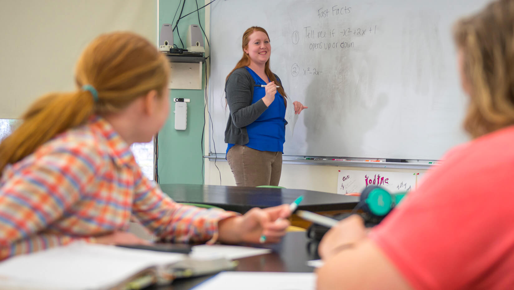 UMaine student teacher in the classroom