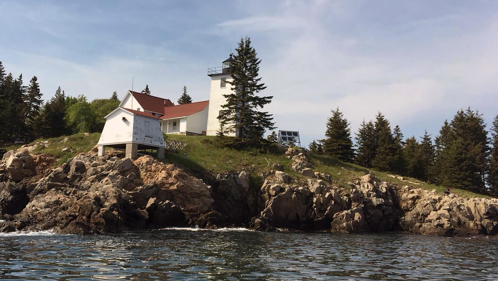 A lighthouse on Swan's Island