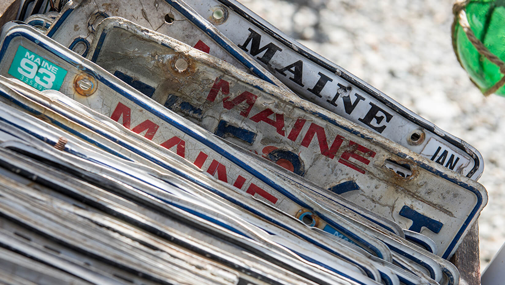 Old license plates
