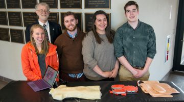 Bioengineering students and their capstone project