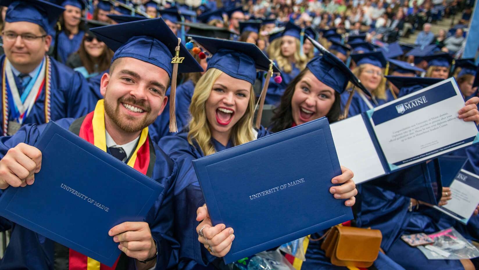 Graduates at Commencement