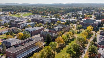Aerial photo of UMaine campus