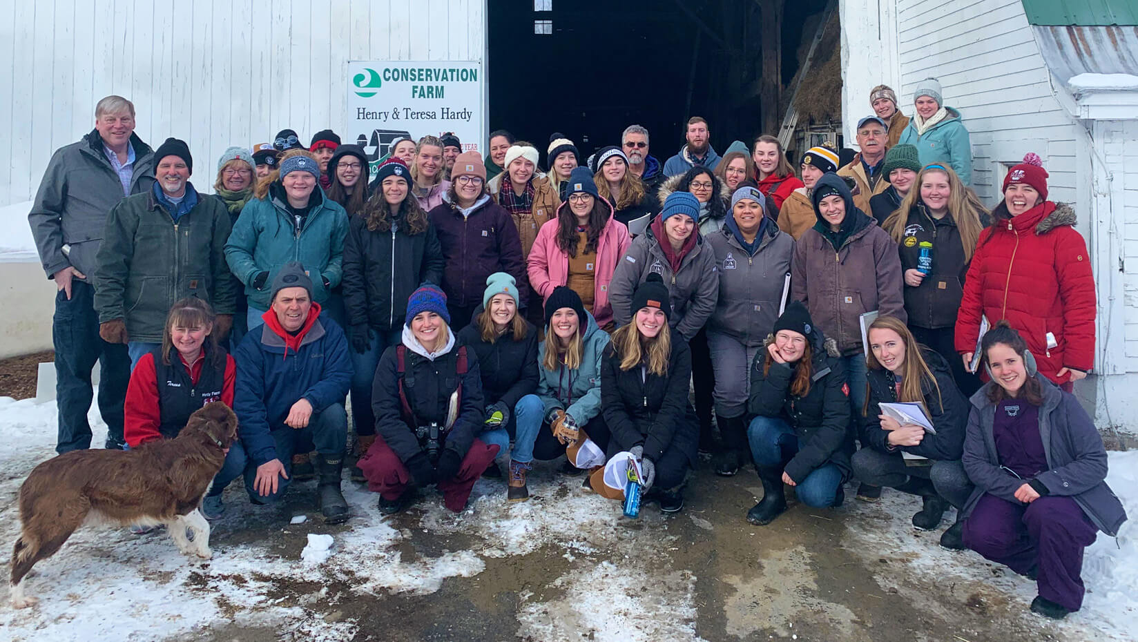 Dairy travel course participants