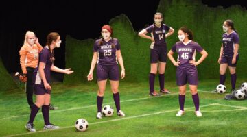 Actors in soccer uniforms