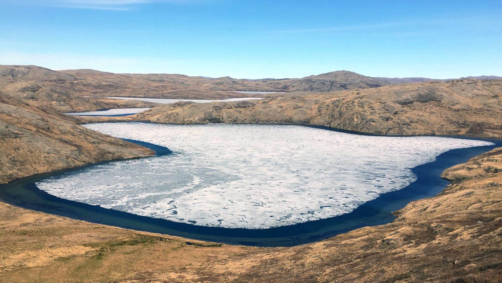 A lake in Greenland