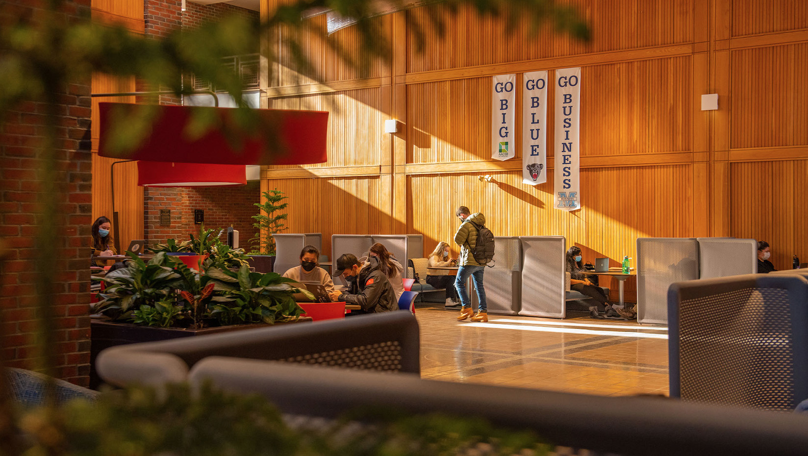 Inside Donald P Corbett Business Hall