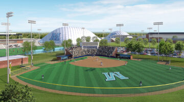 Computer generated image of UMaine Softball Field