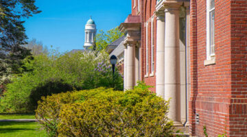 A photo of the Stevens Hall cupola