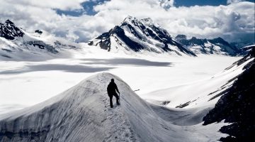 A photo of Nun Kun Massif, Ladakh, Indian Himalayas.