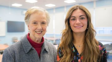 A photo of Joan Staffiere and Maria Low