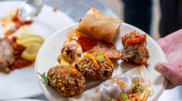 A photo of food made using squid wings