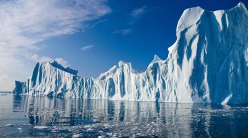 A photo of an iceberg