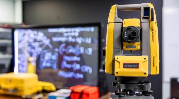 A photo of new surveying equipment