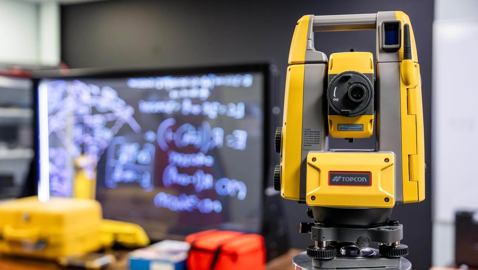 A photo of new surveying equipment