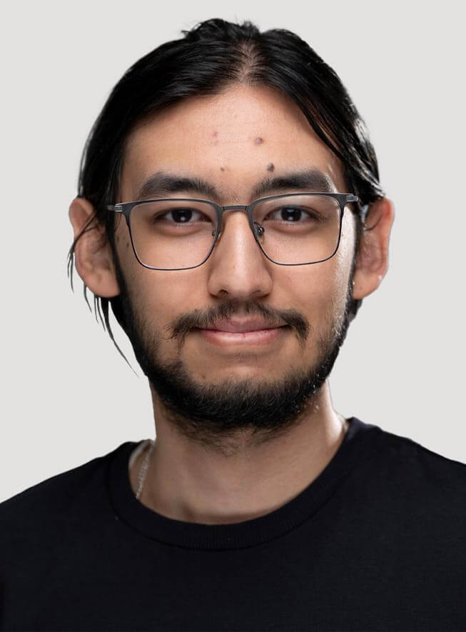 A portrait of Siddhartha Bajracharya