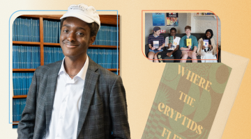 A composite image featuring Mo Drammeh