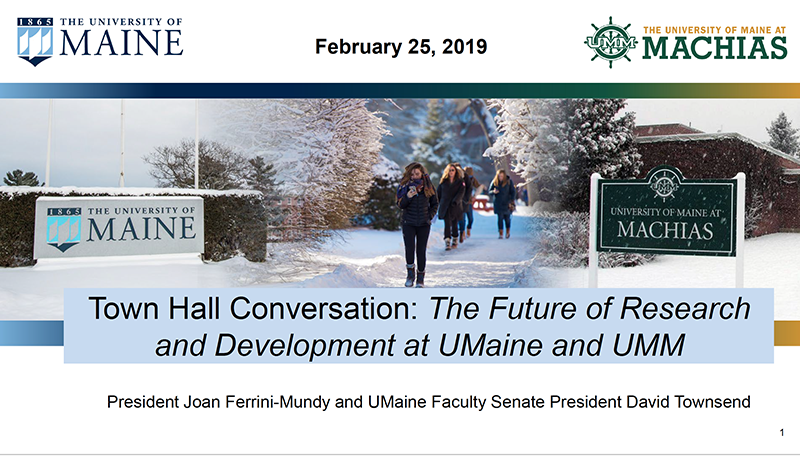 Title slide of R&D Town Hall, February 25 2019