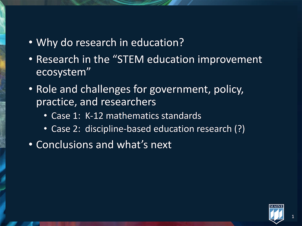 Thumbnail of RiSE presentation, Feb 2019