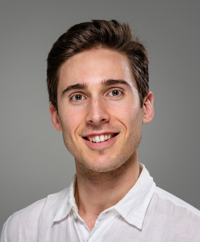 Portrait of William Somes smiling