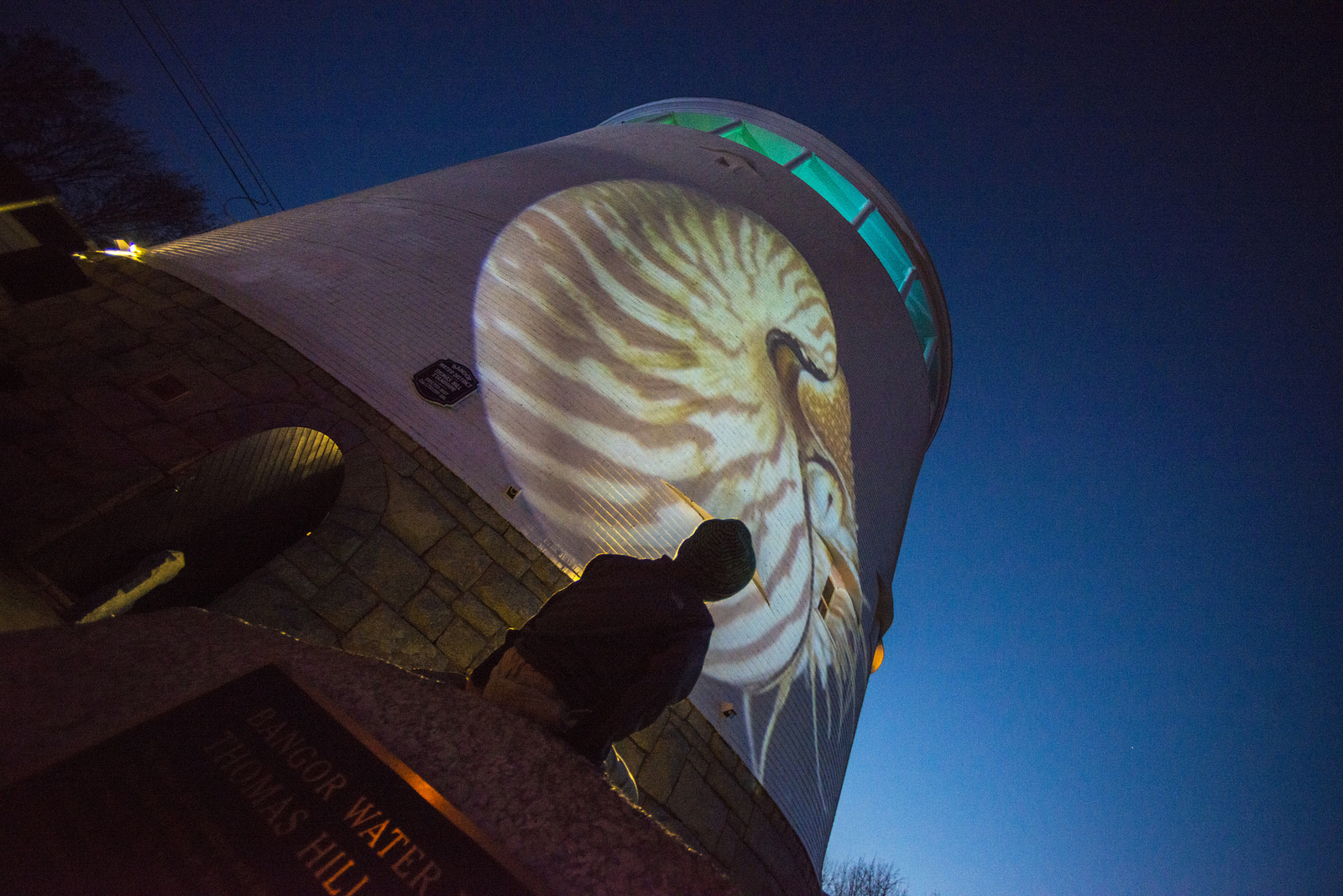 Projection on Bangor standpipe