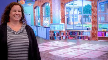 Courtney Angelosante uses virtual classrooms and student avatars to teach and prepare educators.