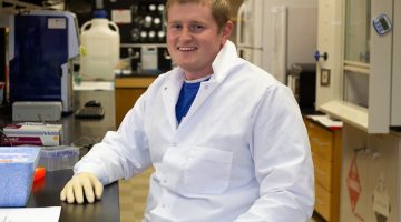 James Elliott in lab