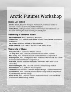 List of Arctic Futures Workshop Attendees