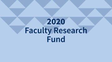 2020 Faculty Research Fund image