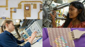 DOE sensor images with people and close up images