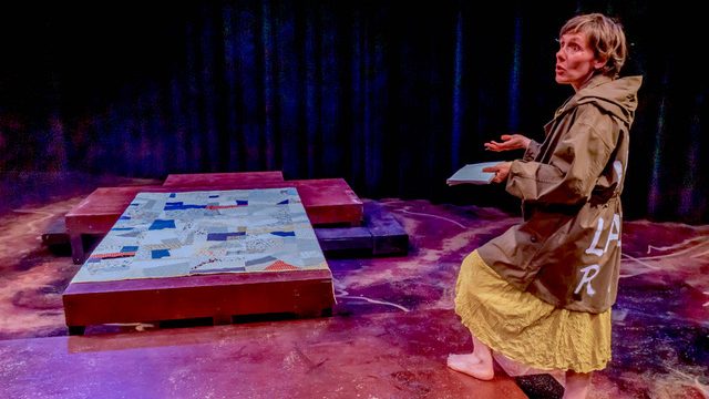 Author Abby Paige during a performance