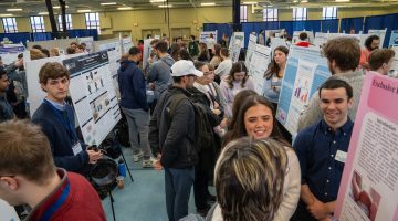 Students, faculty and community members at the 2025 Student Symposium.