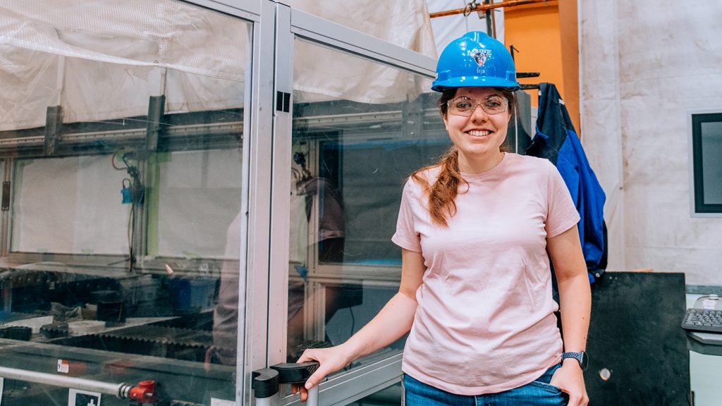 Irja Hepler in a lab