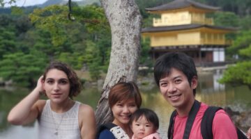 Shania with host Family